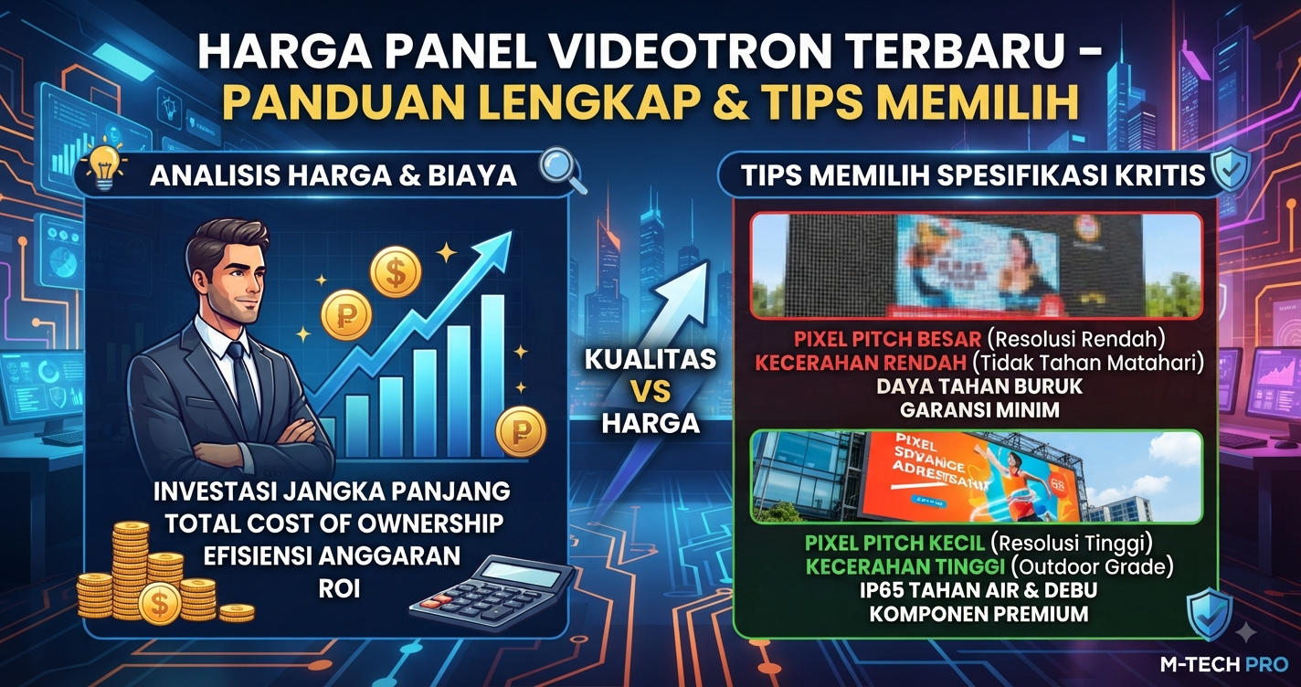 Harga Panel Videotron Terbaru – Panduan Lengkap & Tips Memilih