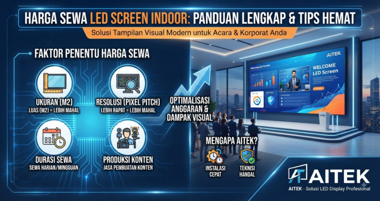 Harga Sewa LED Screen Indoor: Panduan Lengkap & Tips Hemat