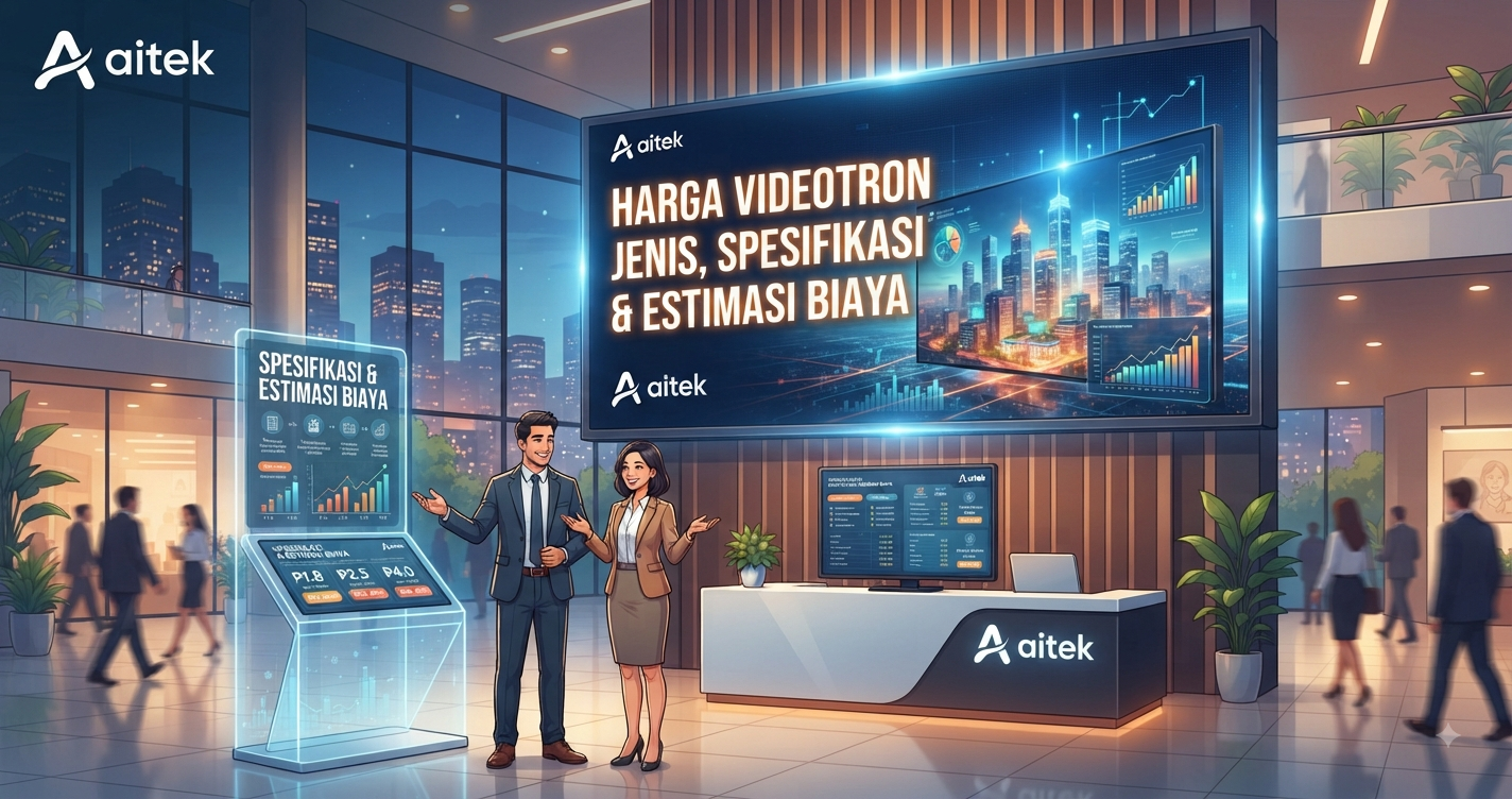 Harga Videotron Indoor Jenis, Spesifikasi & Estimasi Biaya