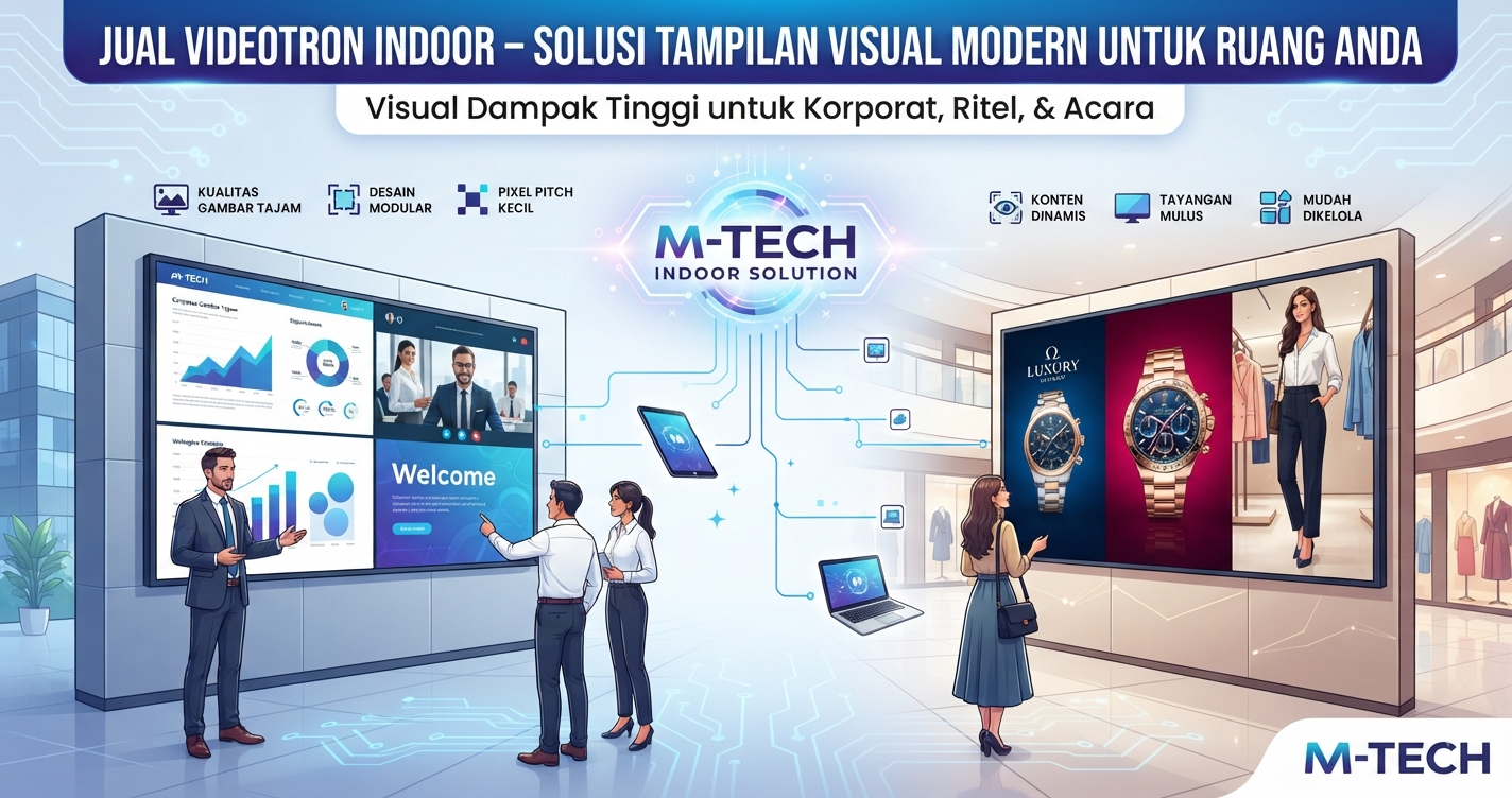 Jual Videotron Indoor – Solusi Tampilan Visual Modern untuk Ruang Anda