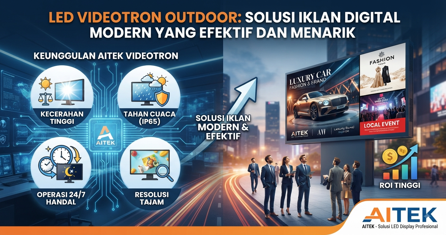 LED Videotron Outdoor Solusi Iklan Digital Modern yang Efektif dan Menarik