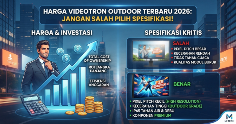 Harga Videotron Outdoor Terbaru 2026: Jangan Salah Pilih Spesifikasi!