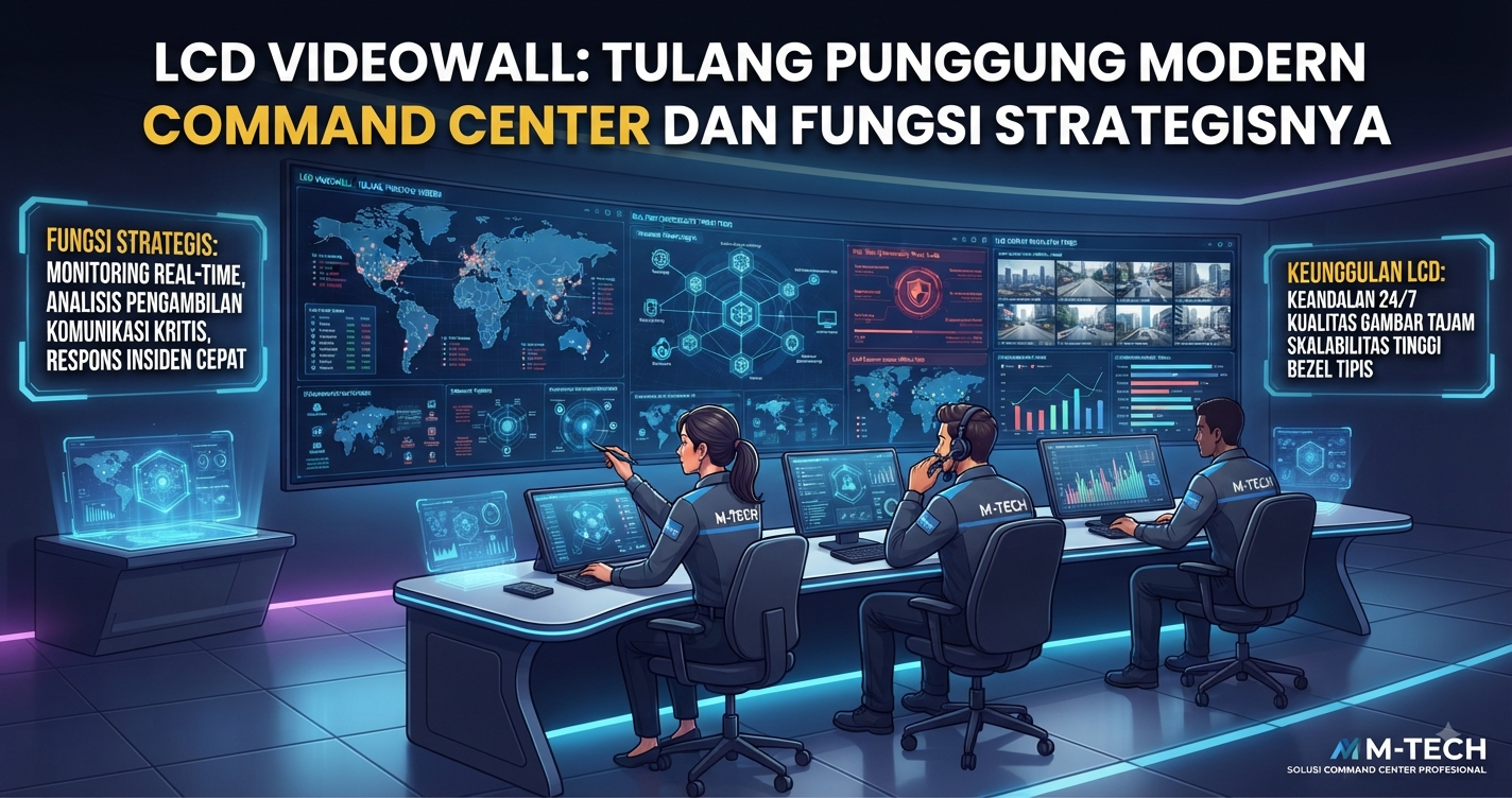 LCD Videowall Tulang Punggung Modern Command Center dan Fungsi Strategisnya