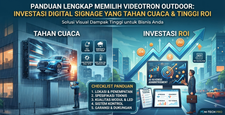 Panduan Lengkap Memilih Videotron Outdoor: Investasi Digital Signage yang Tahan Cuaca & Tinggi ROI