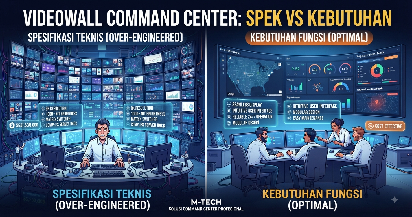 Videowall Command Center Spek vs Kebutuhan