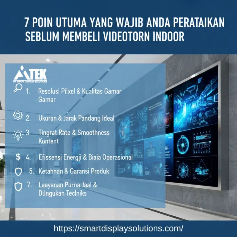 7 Poin Utama yang Wajib Anda Perhatikan Sebelum Membeli Videotron Indoor