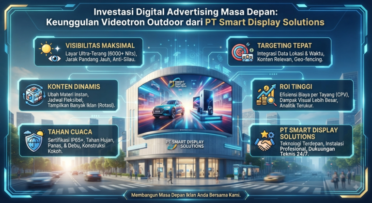 Investasi Digital Advertising Masa Depan: Keunggulan Videotron Outdoor dari PT Smart Display Solutions