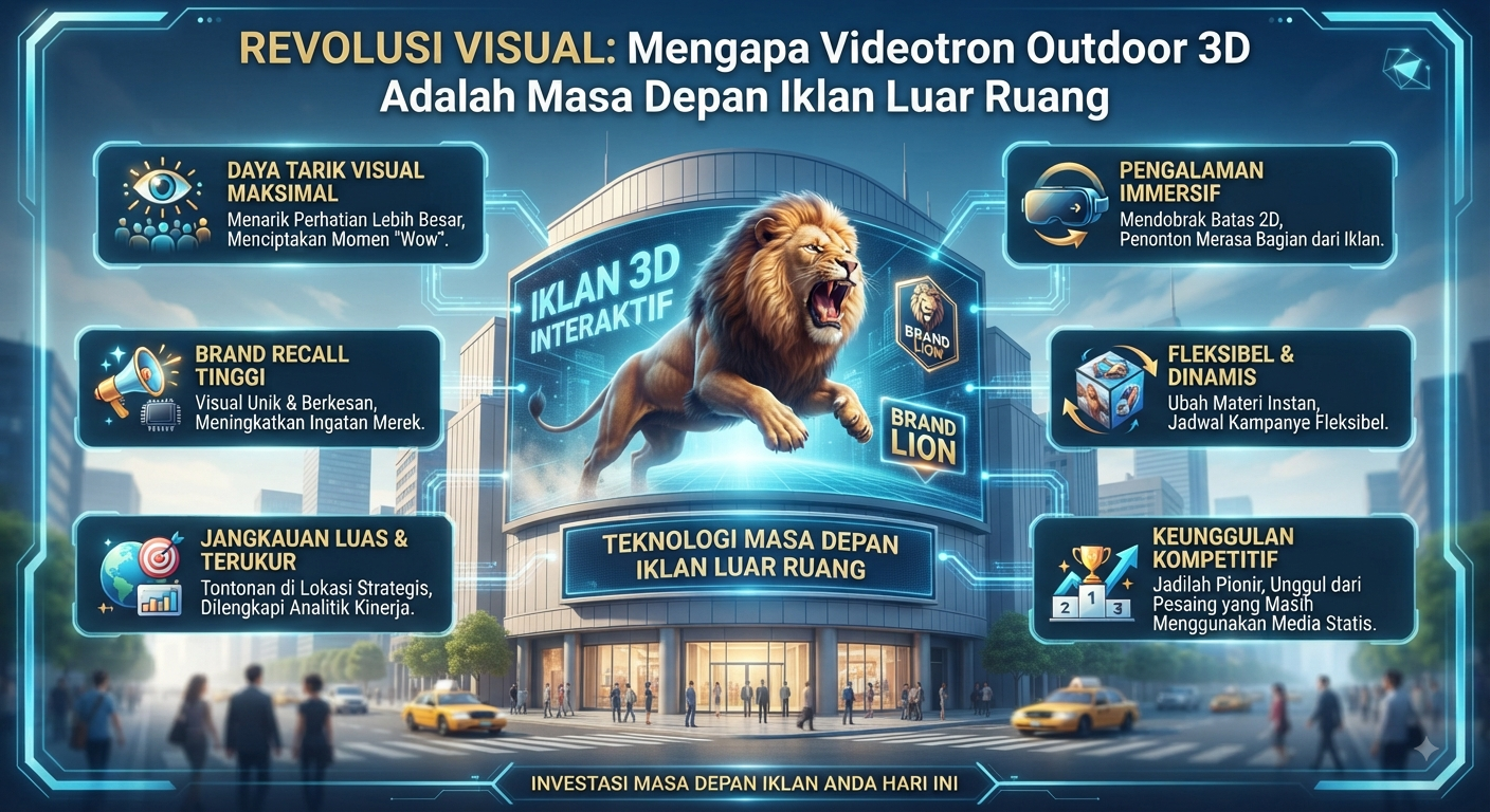 Revolusi Visual Mengapa Videotron Outdoor 3D Adalah Masa Depan Iklan Luar Ruang