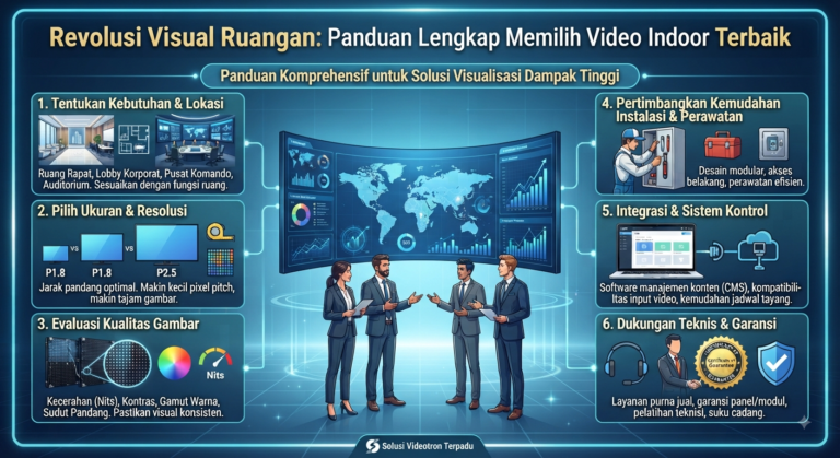 Revolusi Visual Ruangan: Panduan Lengkap Memilih Videotron Indoor Terbaik