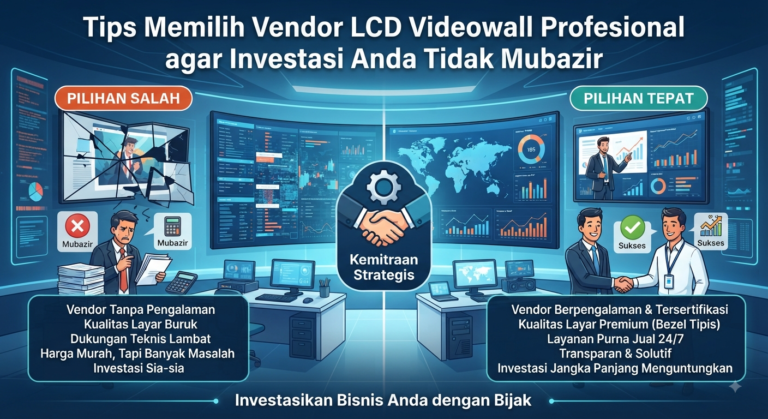 Tips Memilih Vendor LCD Videowall Profesional agar Investasi Anda Tidak Mubazir