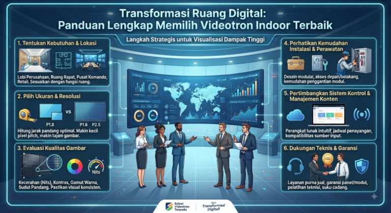 Transformasi Ruang Digital: Panduan Lengkap Memilih Videotron Indoor Terbaik