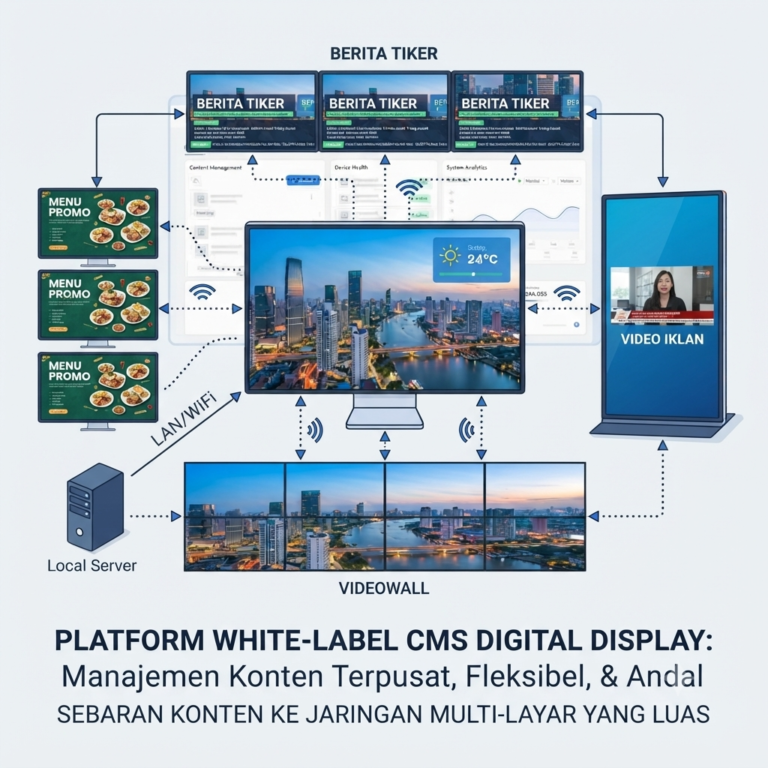 Platform White-Label CMS Digital Display: Solusi Manajemen Konten Multi-Layar Terpusat